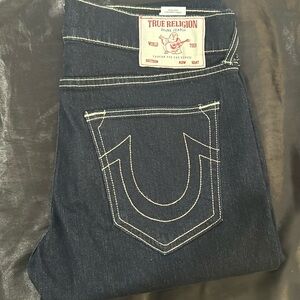 True religion pants 34 relaxed straight dark blue